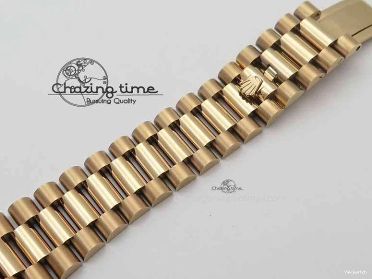 RG Edition On Best A3255 RG President Noob 228239 40mm 1:1 RG Bracelet Day-Date Dial 0409